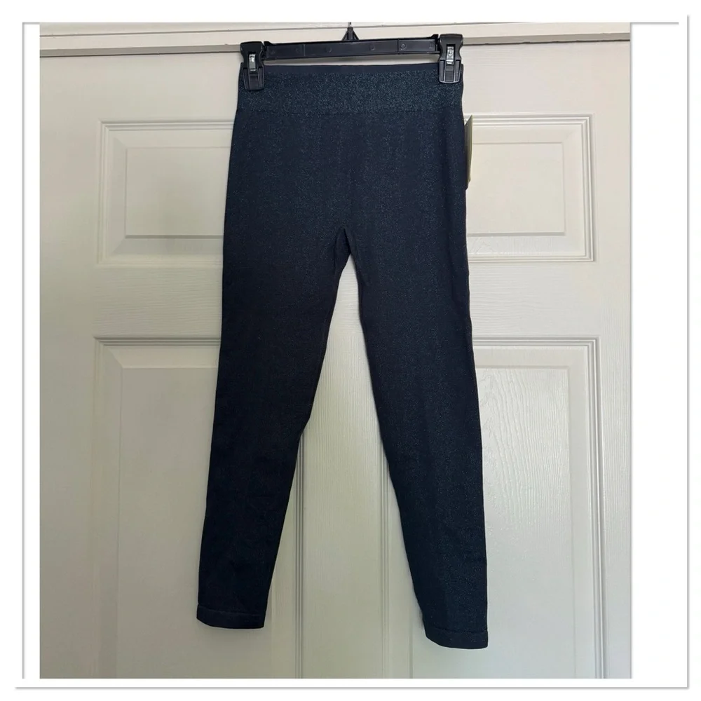 All in Motion Girls Seamless Blue Leggings High-Waisted Athletic Fit